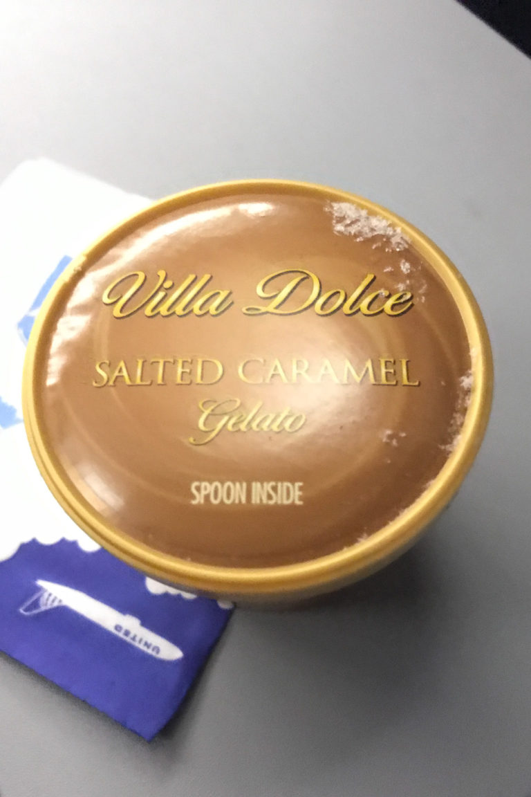Salted caramel gelato